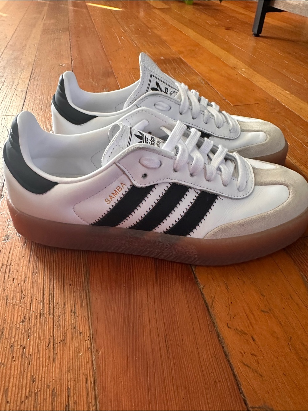 Adidas Samba Classic White with Black. Unisex